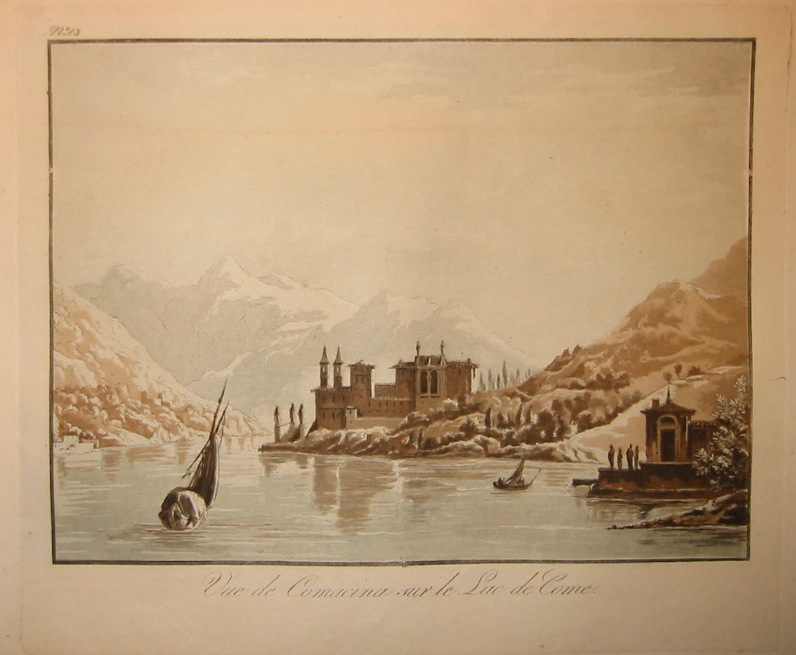 Naudet - Debucourt Vue de Comacina sur le Lac de Come 1820 Parigi (Firmin Didot) 